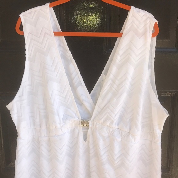 Swimsuit Terry Cloth Chevron Cover Up - Picture 2 of 6